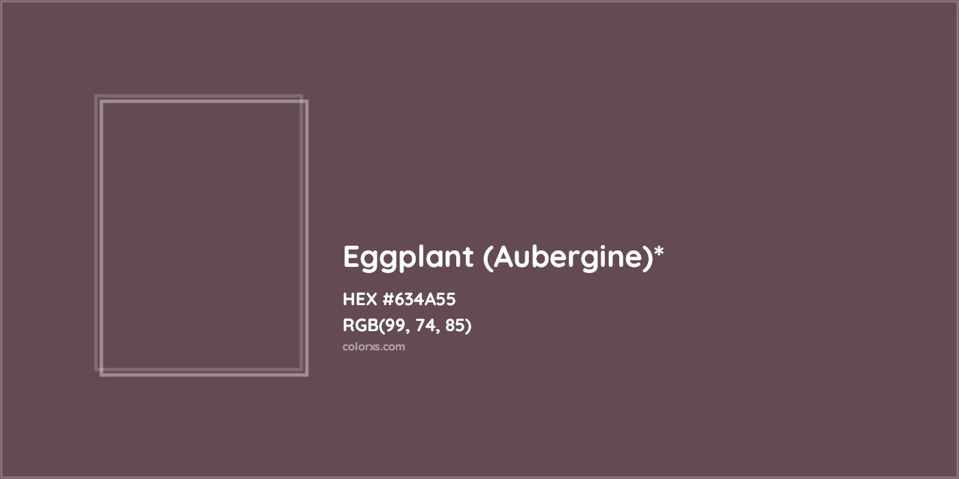 HEX #634A55 Color Name, Color Code, Palettes, Similar Paints, Images