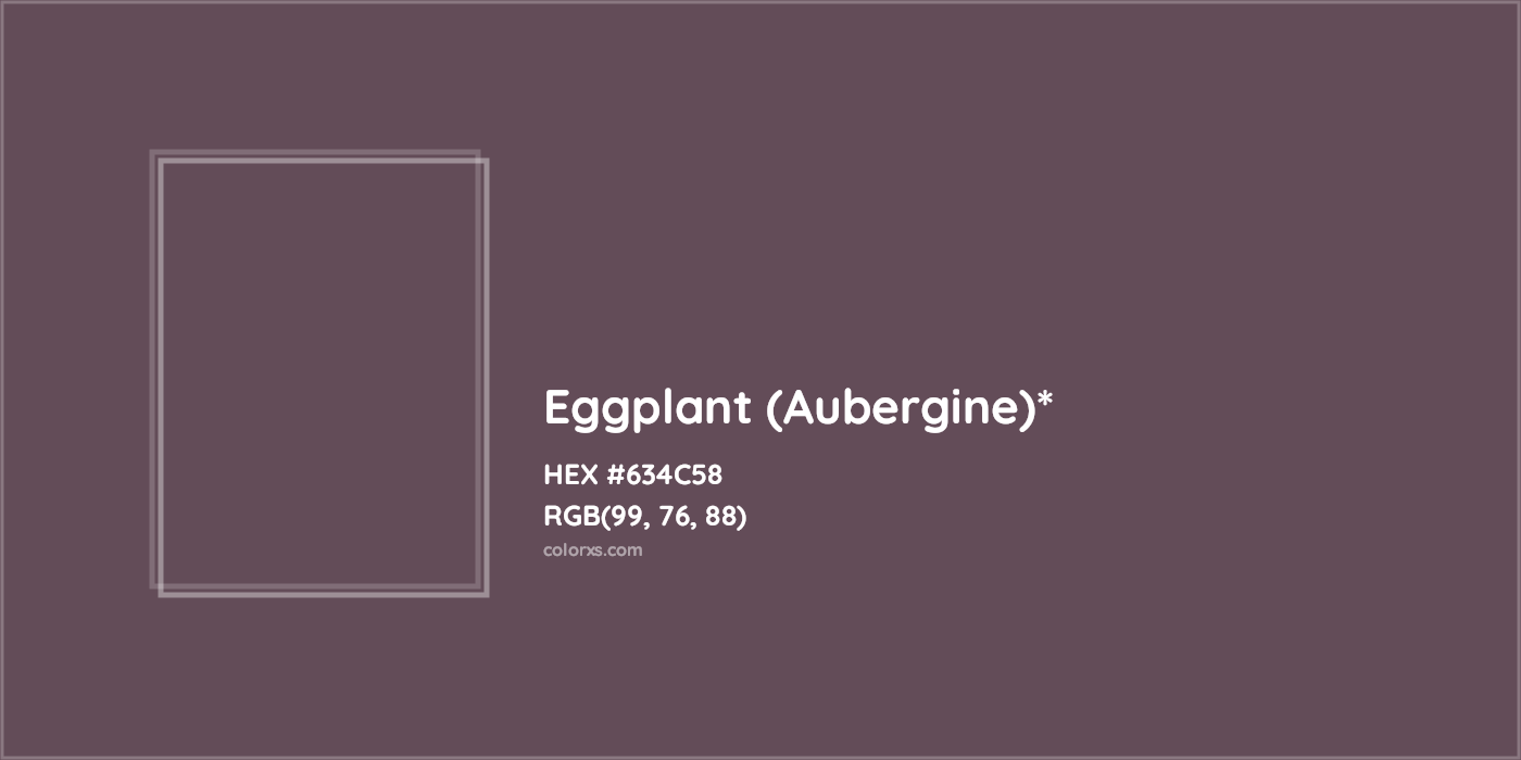 HEX #634C58 Color Name, Color Code, Palettes, Similar Paints, Images