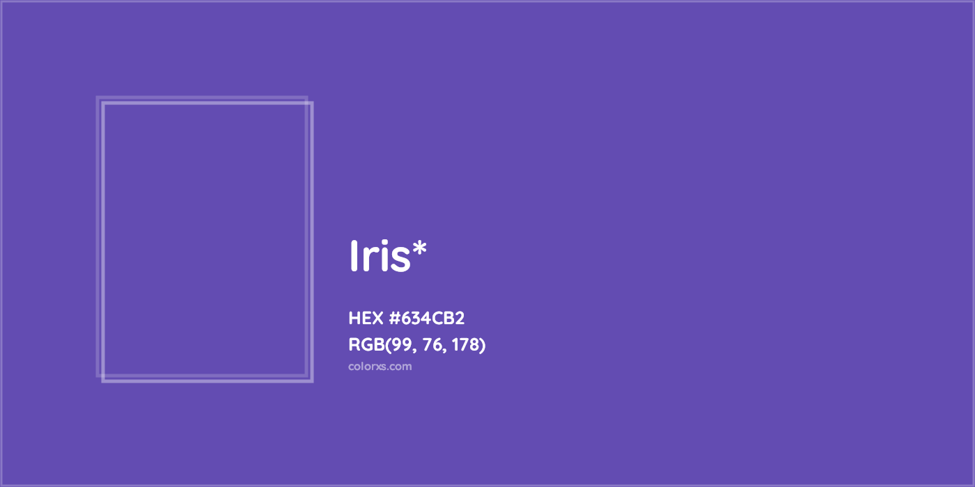HEX #634CB2 Color Name, Color Code, Palettes, Similar Paints, Images