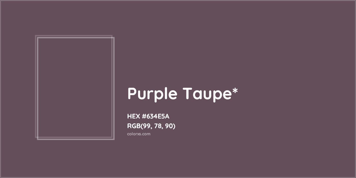 HEX #634E5A Color Name, Color Code, Palettes, Similar Paints, Images