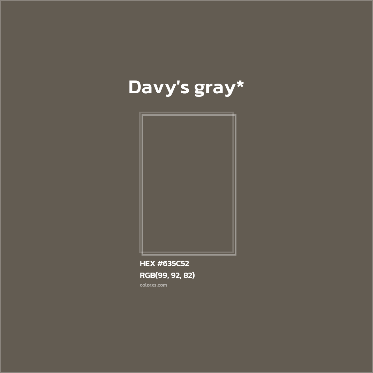 HEX #635C52 Color Name, Color Code, Palettes, Similar Paints, Images