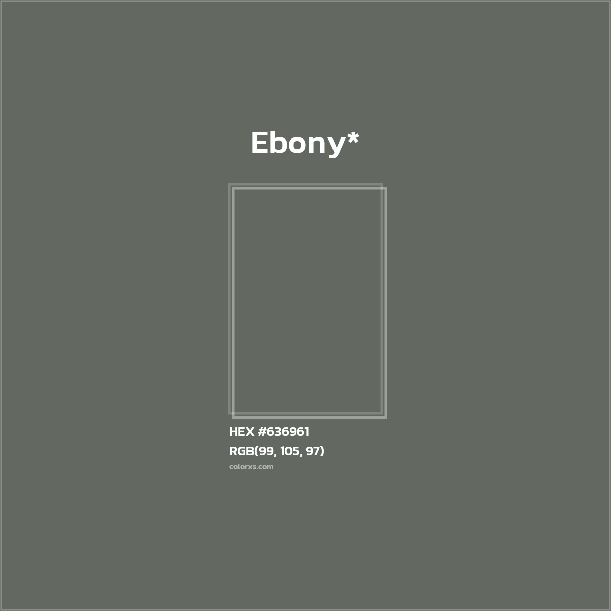 HEX #636961 Color Name, Color Code, Palettes, Similar Paints, Images
