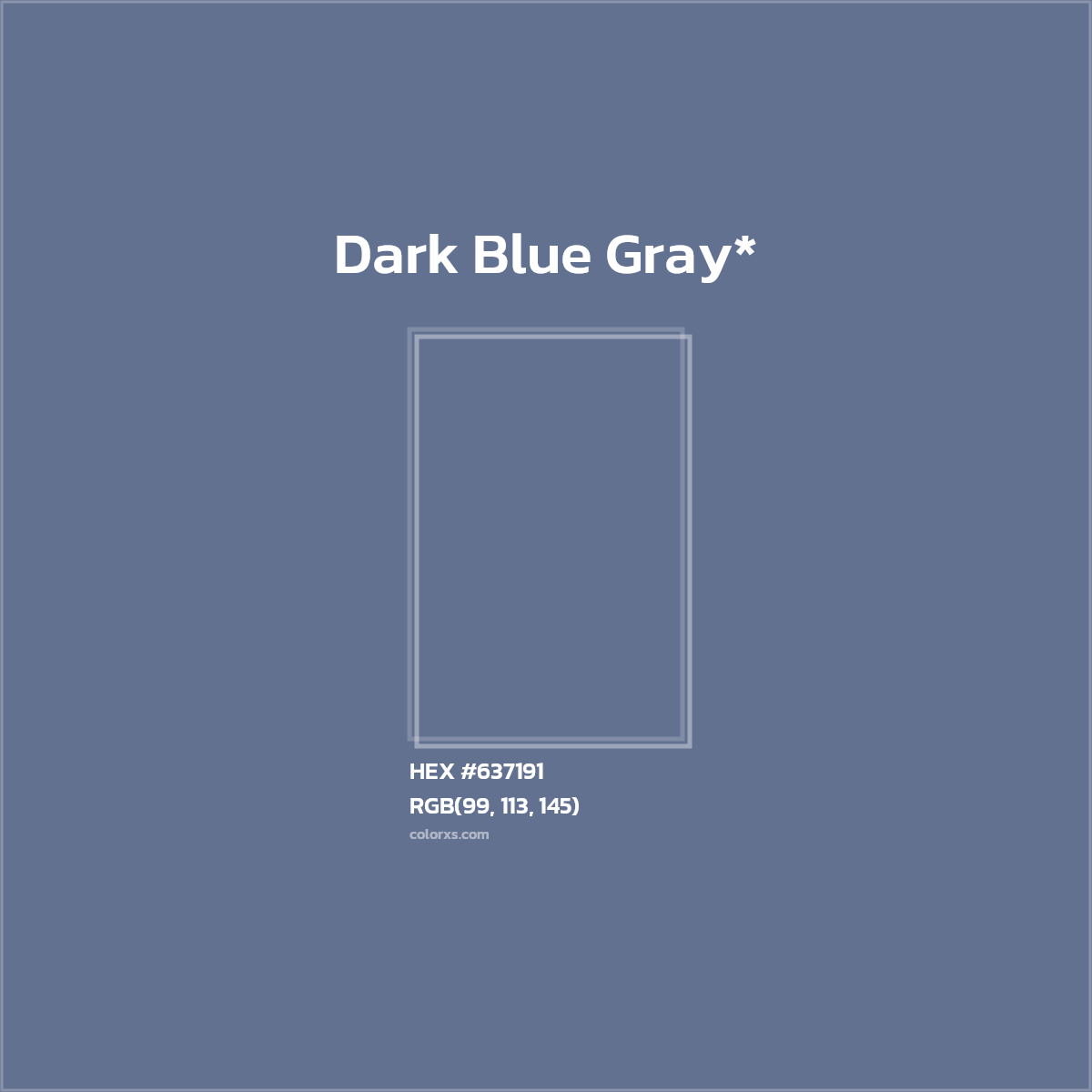 HEX #637191 Color Name, Color Code, Palettes, Similar Paints, Images