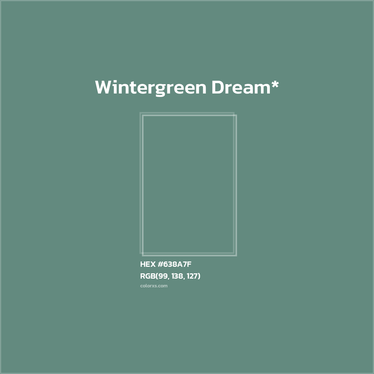 HEX #638A7F Color Name, Color Code, Palettes, Similar Paints, Images