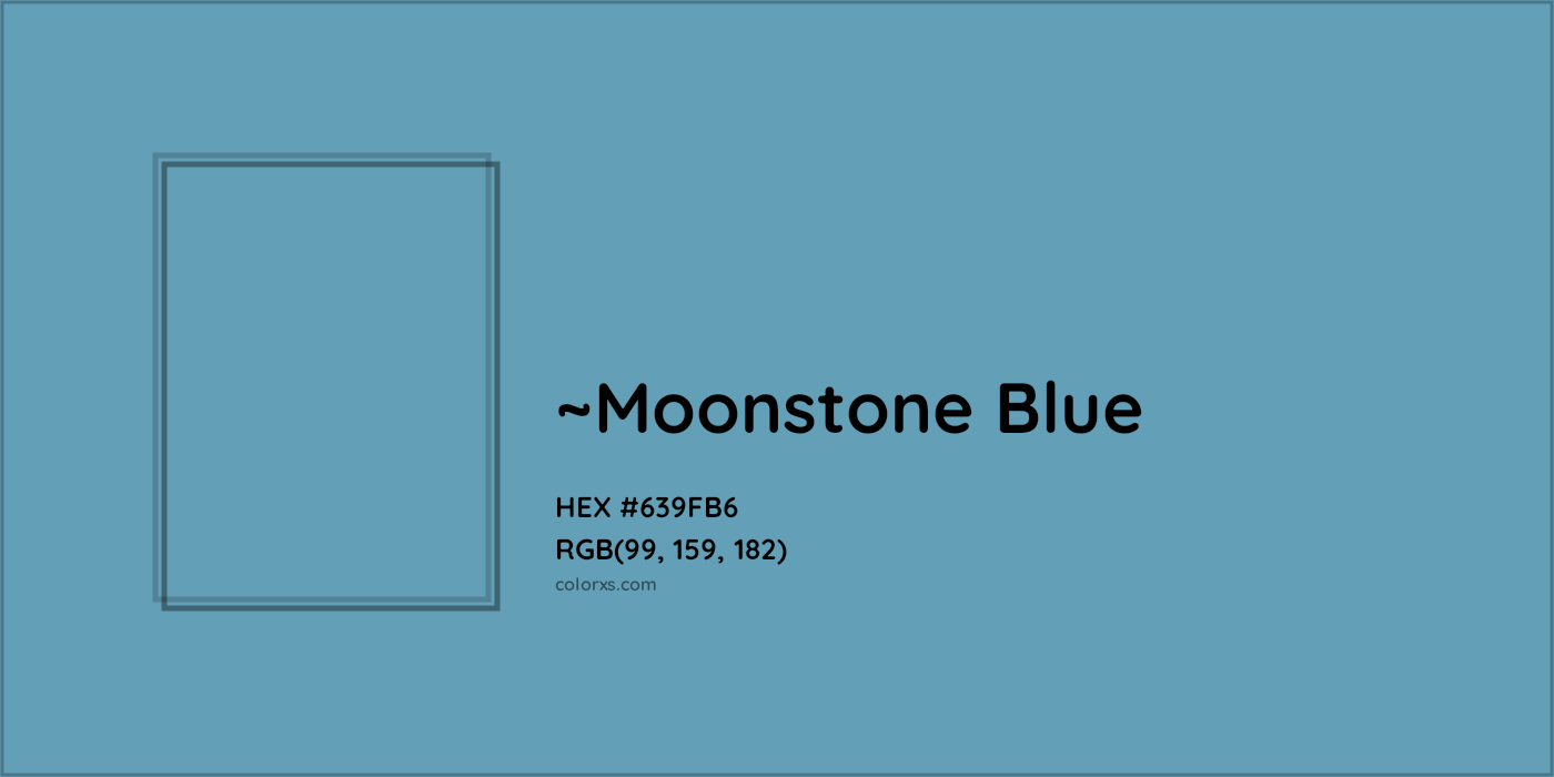 HEX #639FB6 Color Name, Color Code, Palettes, Similar Paints, Images