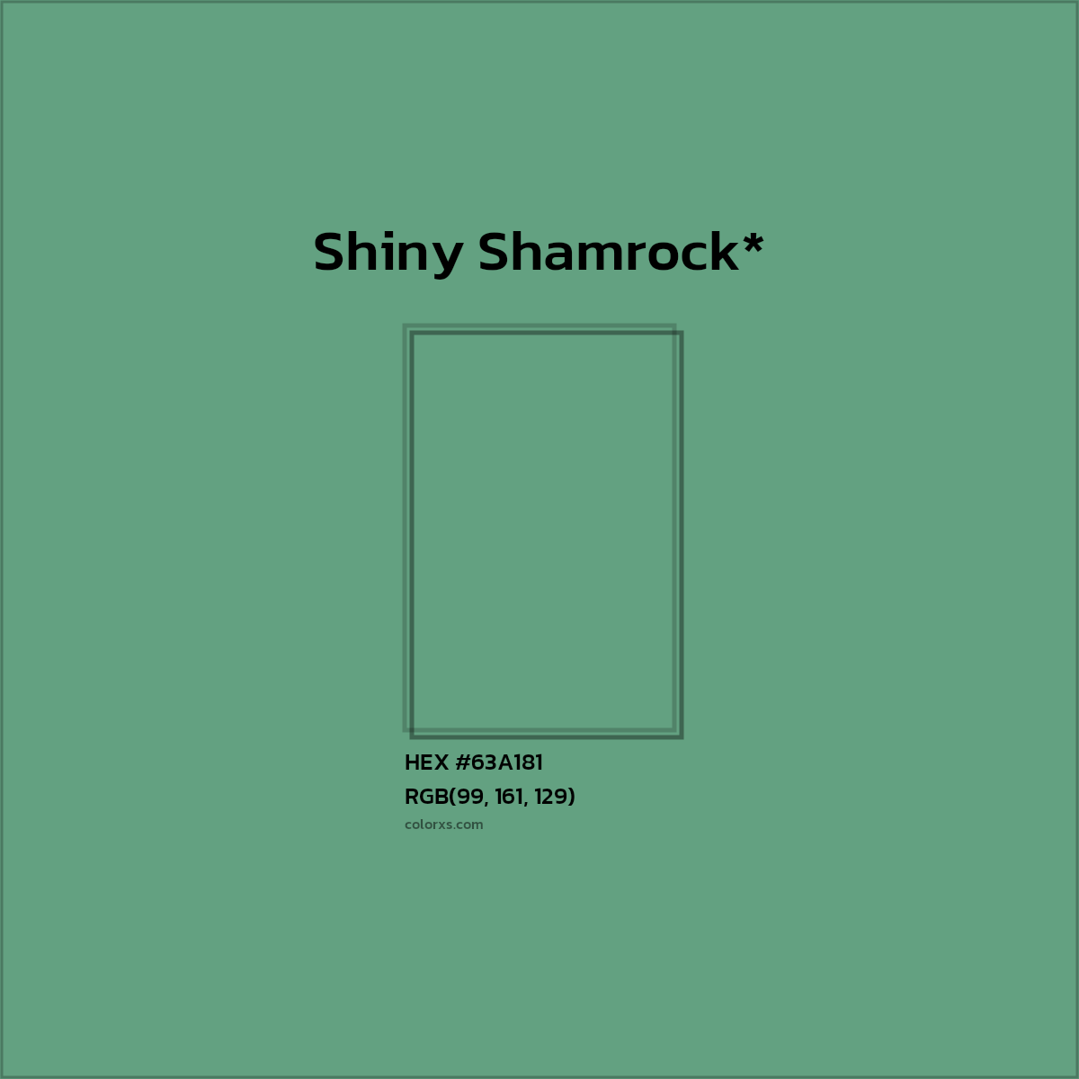 HEX #63A181 Color Name, Color Code, Palettes, Similar Paints, Images