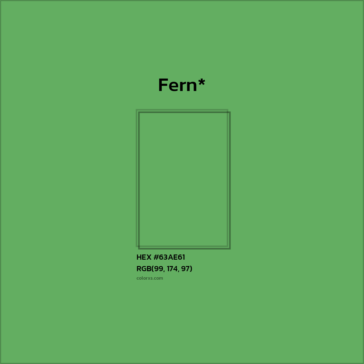 HEX #63AE61 Color Name, Color Code, Palettes, Similar Paints, Images