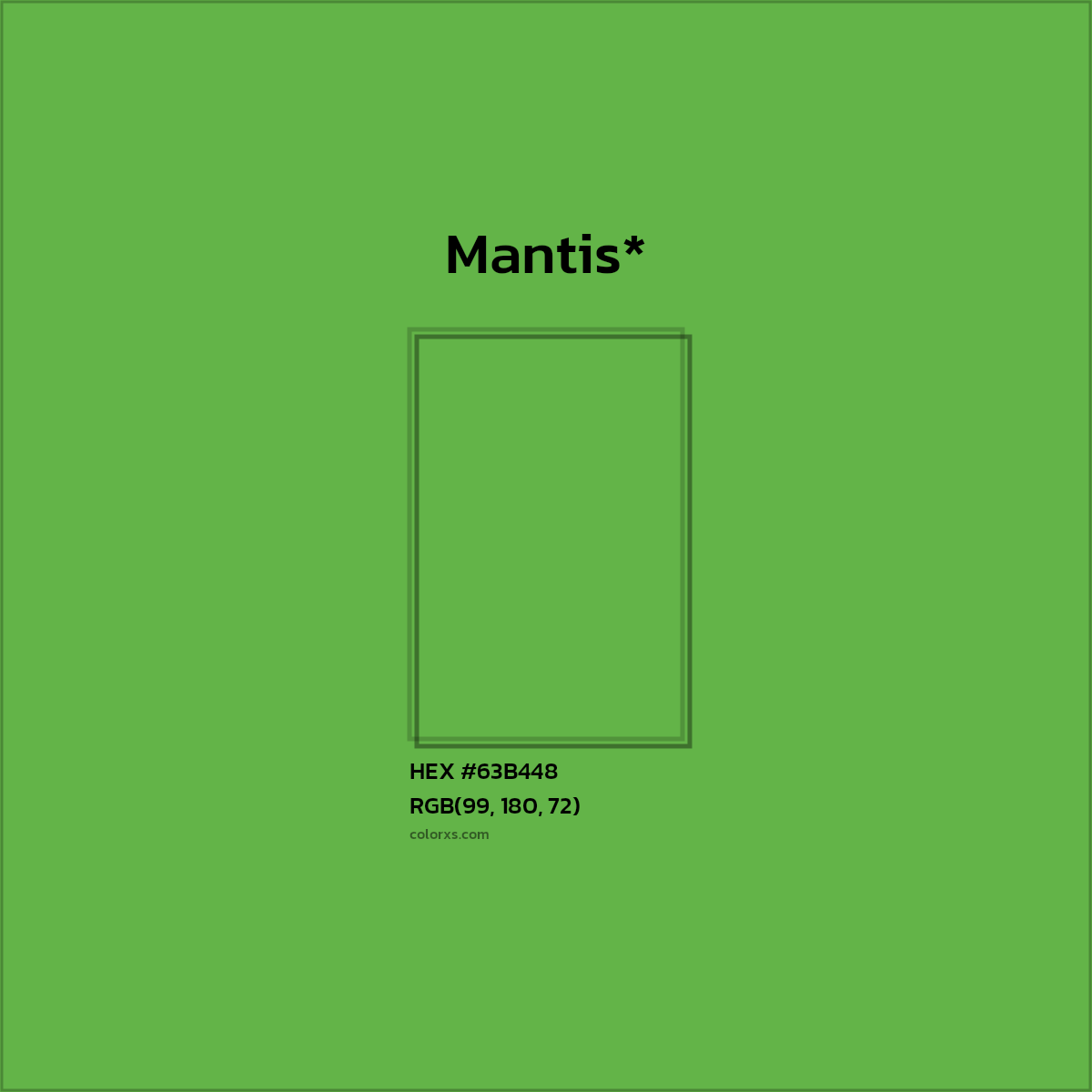 HEX #63B448 Color Name, Color Code, Palettes, Similar Paints, Images