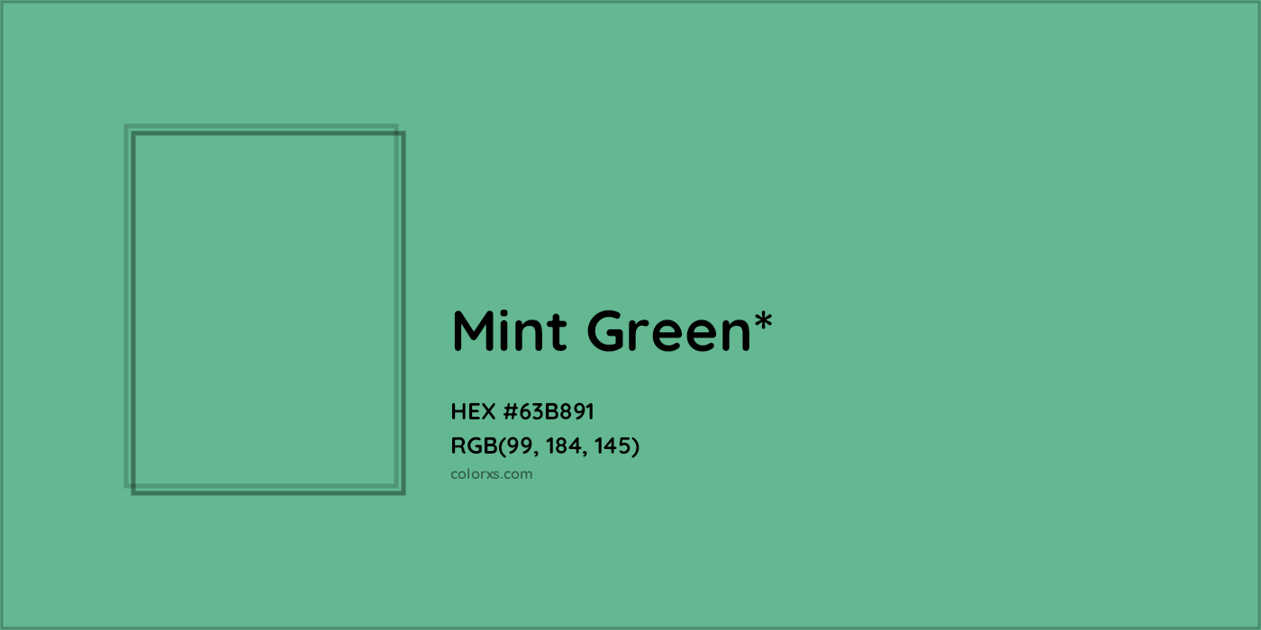 HEX #63B891 Color Name, Color Code, Palettes, Similar Paints, Images