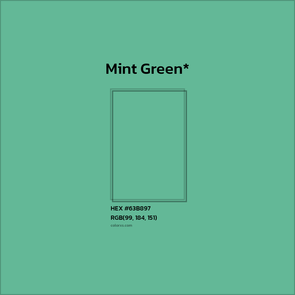 HEX #63B897 Color Name, Color Code, Palettes, Similar Paints, Images