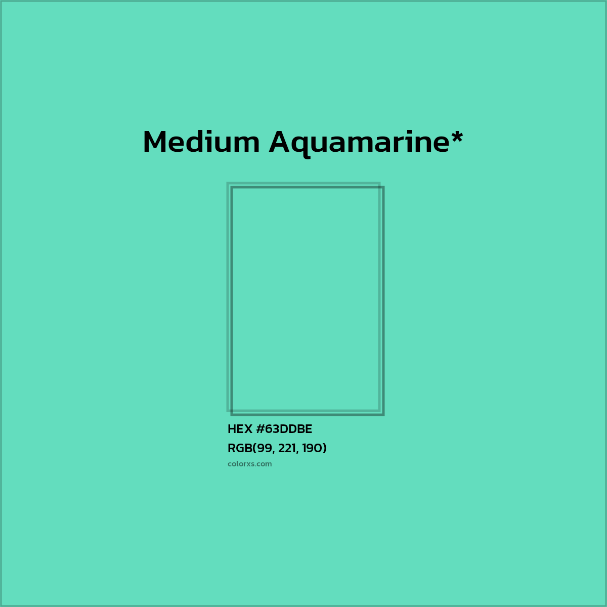 HEX #63DDBE Color Name, Color Code, Palettes, Similar Paints, Images
