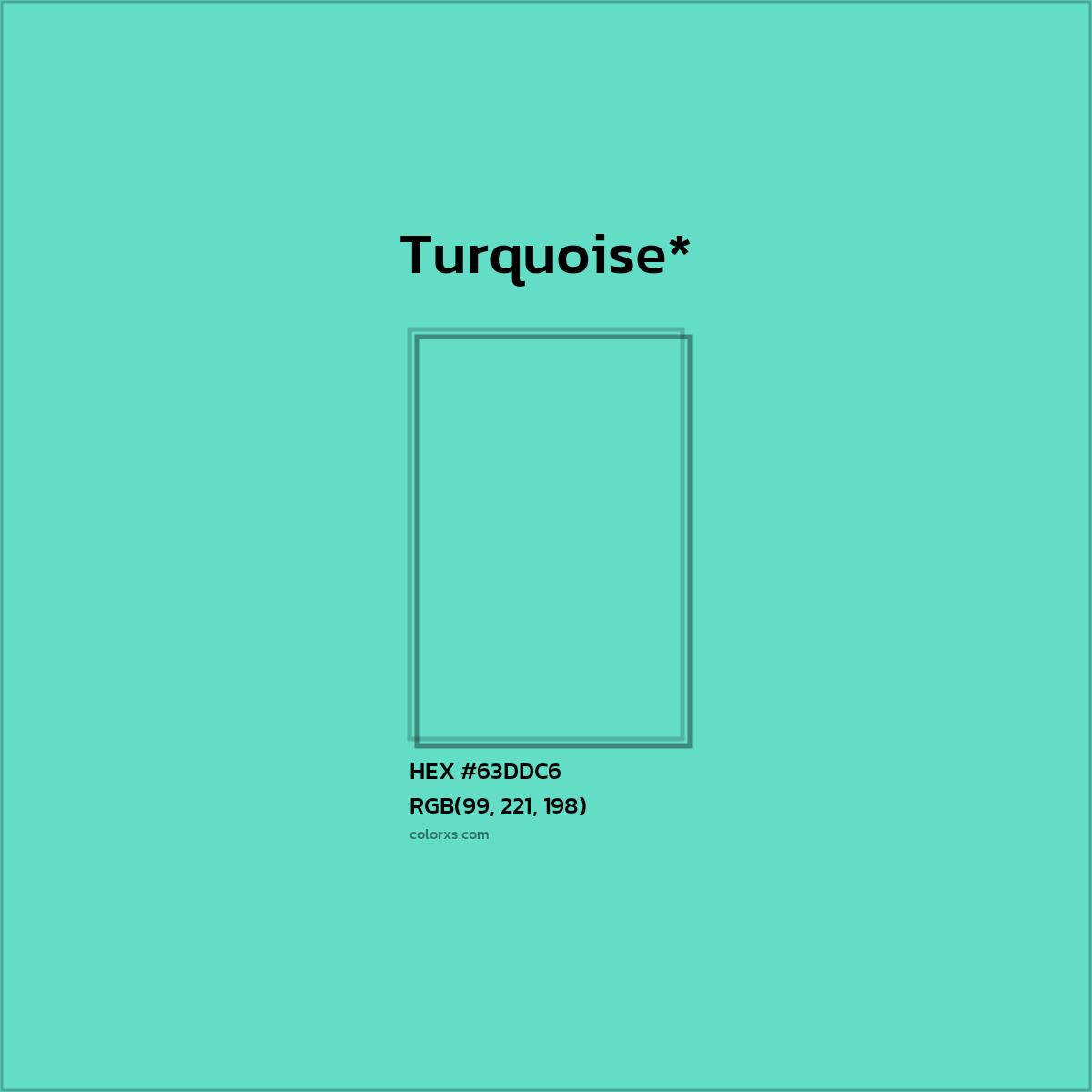HEX #63DDC6 Color Name, Color Code, Palettes, Similar Paints, Images