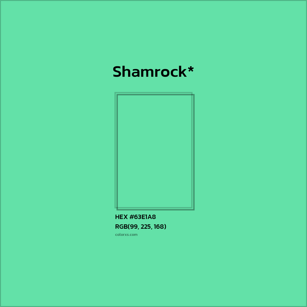 HEX #63E1A8 Color Name, Color Code, Palettes, Similar Paints, Images