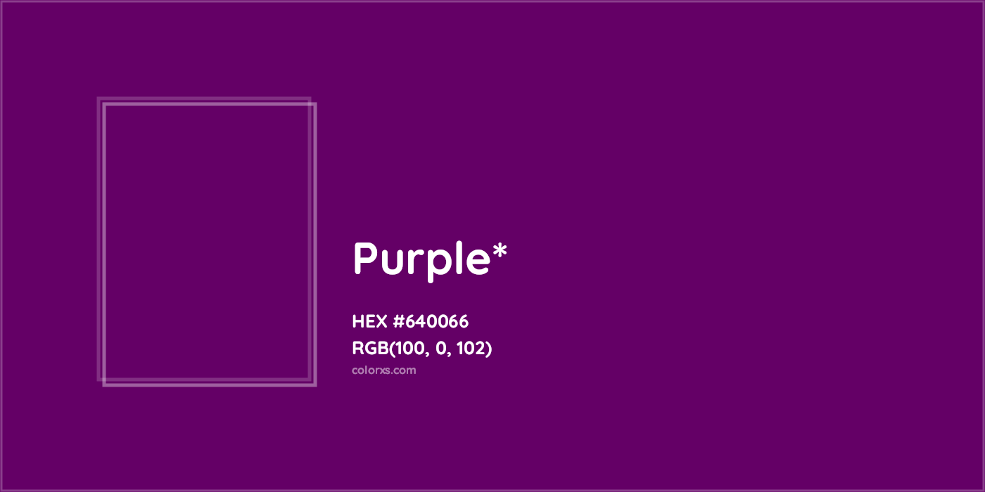 HEX #640066 Color Name, Color Code, Palettes, Similar Paints, Images