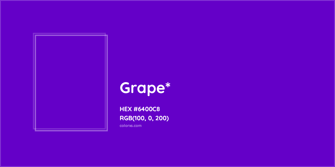 HEX #6400C8 Color Name, Color Code, Palettes, Similar Paints, Images
