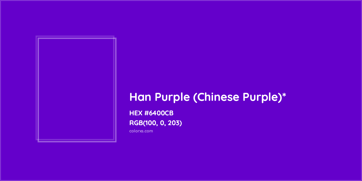 HEX #6400CB Color Name, Color Code, Palettes, Similar Paints, Images