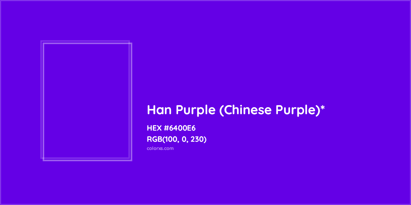 HEX #6400E6 Color Name, Color Code, Palettes, Similar Paints, Images