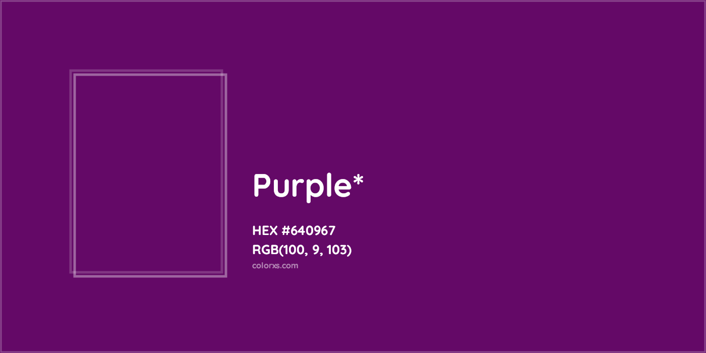 HEX #640967 Color Name, Color Code, Palettes, Similar Paints, Images