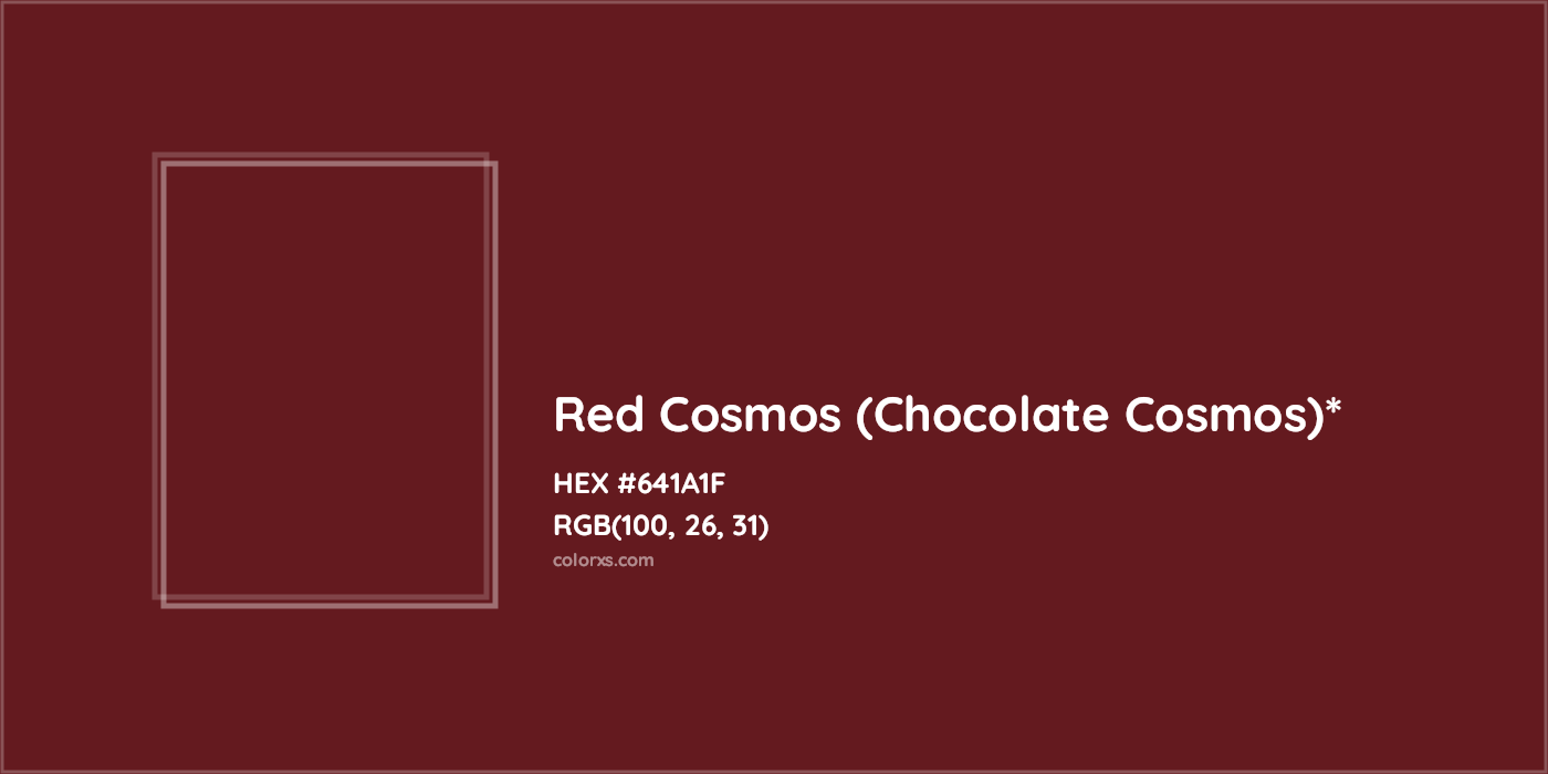 HEX #641A1F Color Name, Color Code, Palettes, Similar Paints, Images