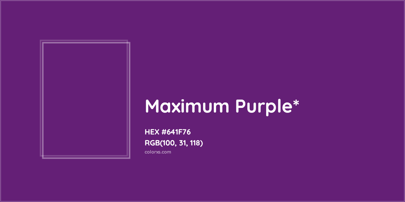 HEX #641F76 Color Name, Color Code, Palettes, Similar Paints, Images