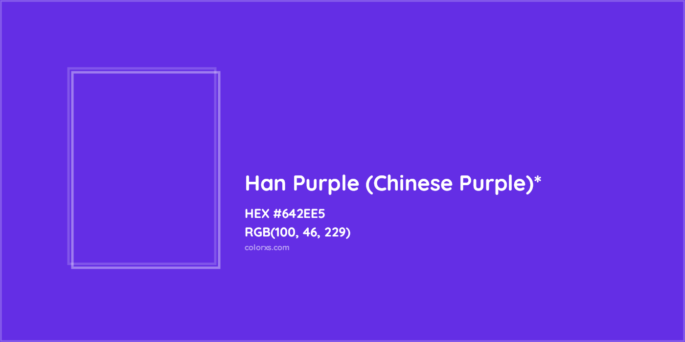 HEX #642EE5 Color Name, Color Code, Palettes, Similar Paints, Images