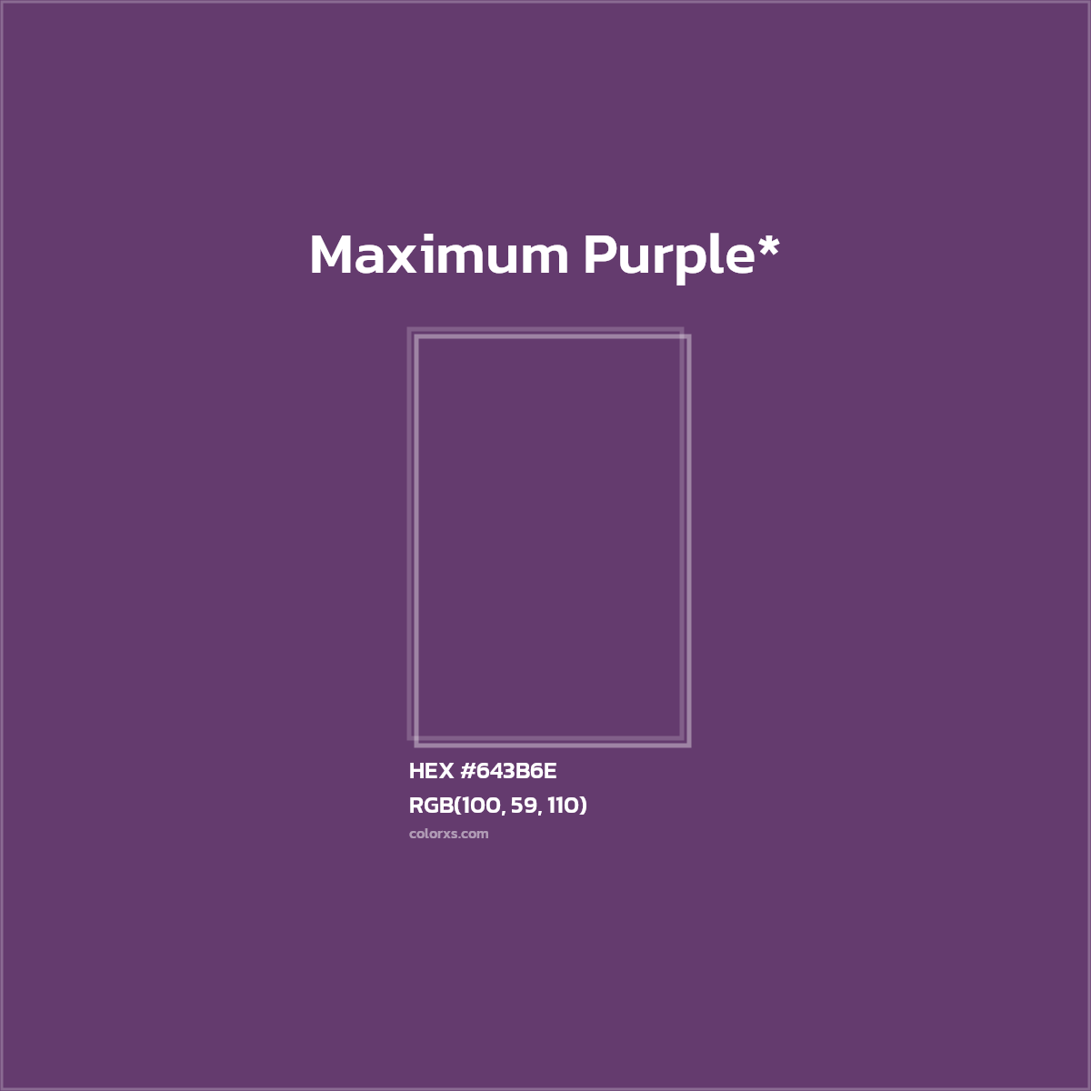 HEX #643B6E Color Name, Color Code, Palettes, Similar Paints, Images