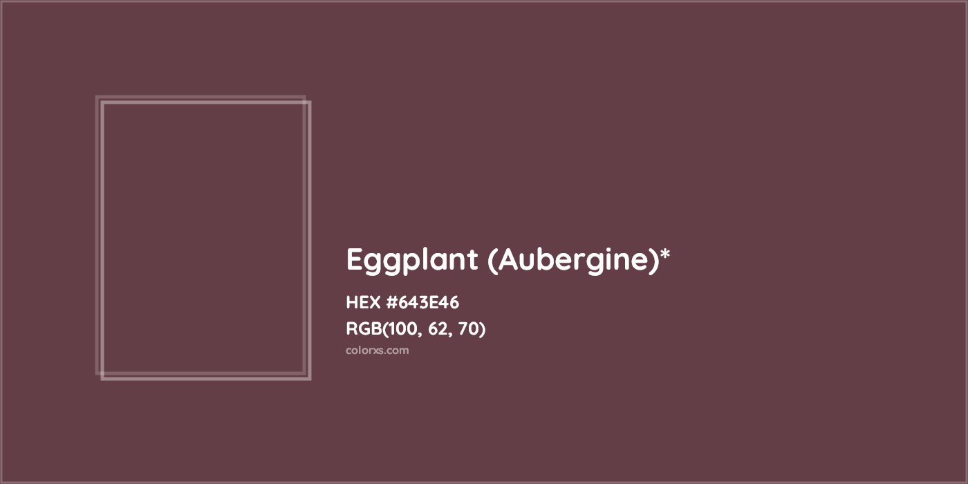 HEX #643E46 Color Name, Color Code, Palettes, Similar Paints, Images