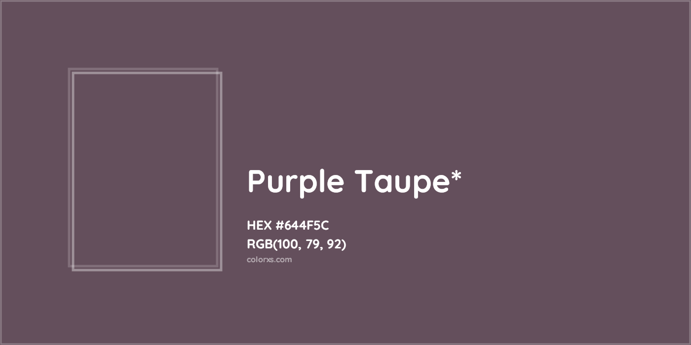 HEX #644F5C Color Name, Color Code, Palettes, Similar Paints, Images