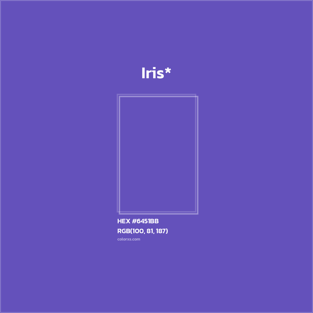 HEX #6451BB Color Name, Color Code, Palettes, Similar Paints, Images