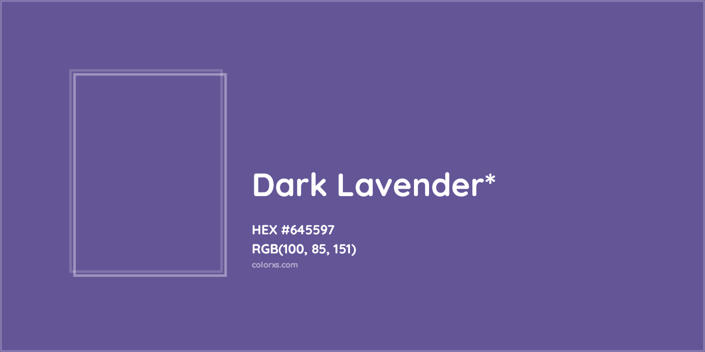 HEX #645597 Color Name, Color Code, Palettes, Similar Paints, Images