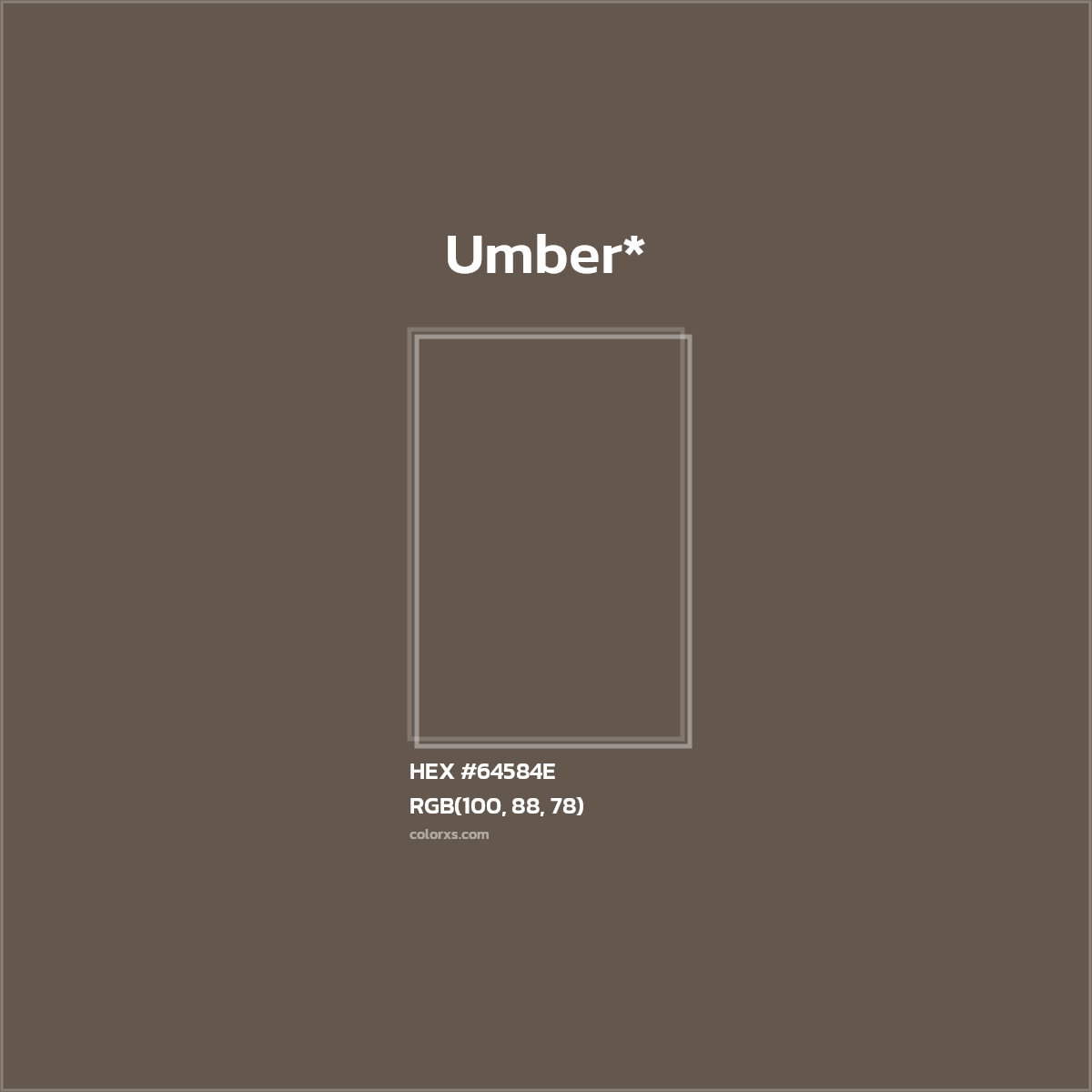 HEX #64584E Color Name, Color Code, Palettes, Similar Paints, Images