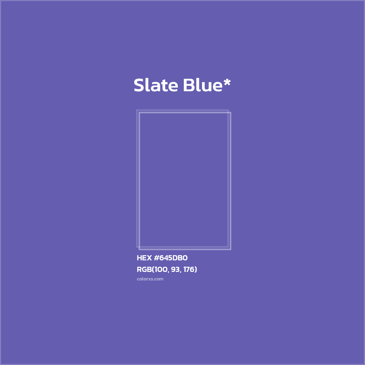 HEX #645DB0 Color Name, Color Code, Palettes, Similar Paints, Images
