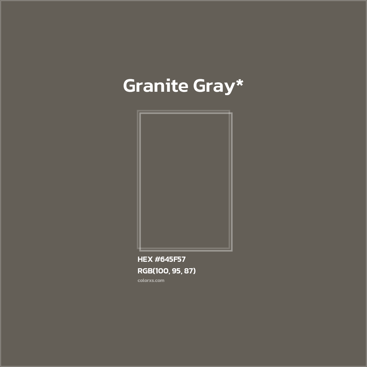 HEX #645F57 Color Name, Color Code, Palettes, Similar Paints, Images