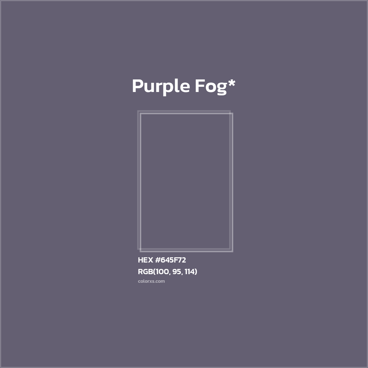 HEX #645F72 Color Name, Color Code, Palettes, Similar Paints, Images