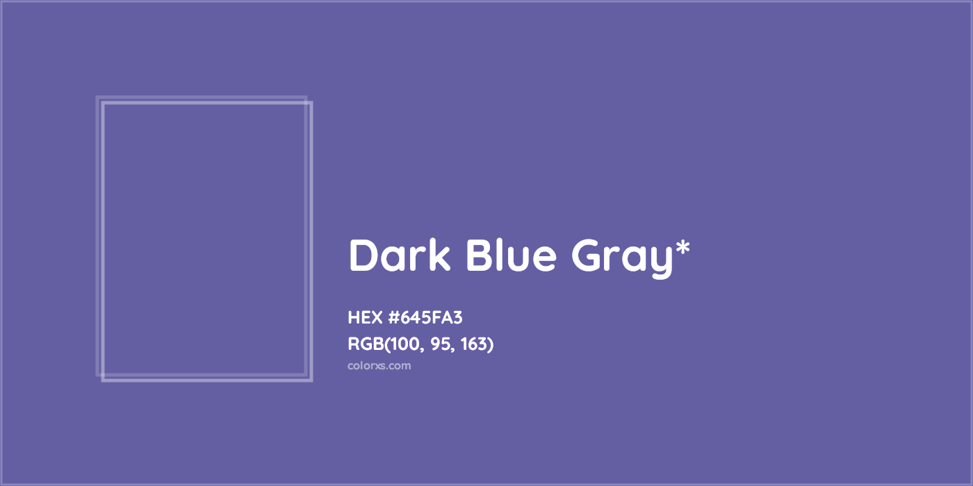 HEX #645FA3 Color Name, Color Code, Palettes, Similar Paints, Images