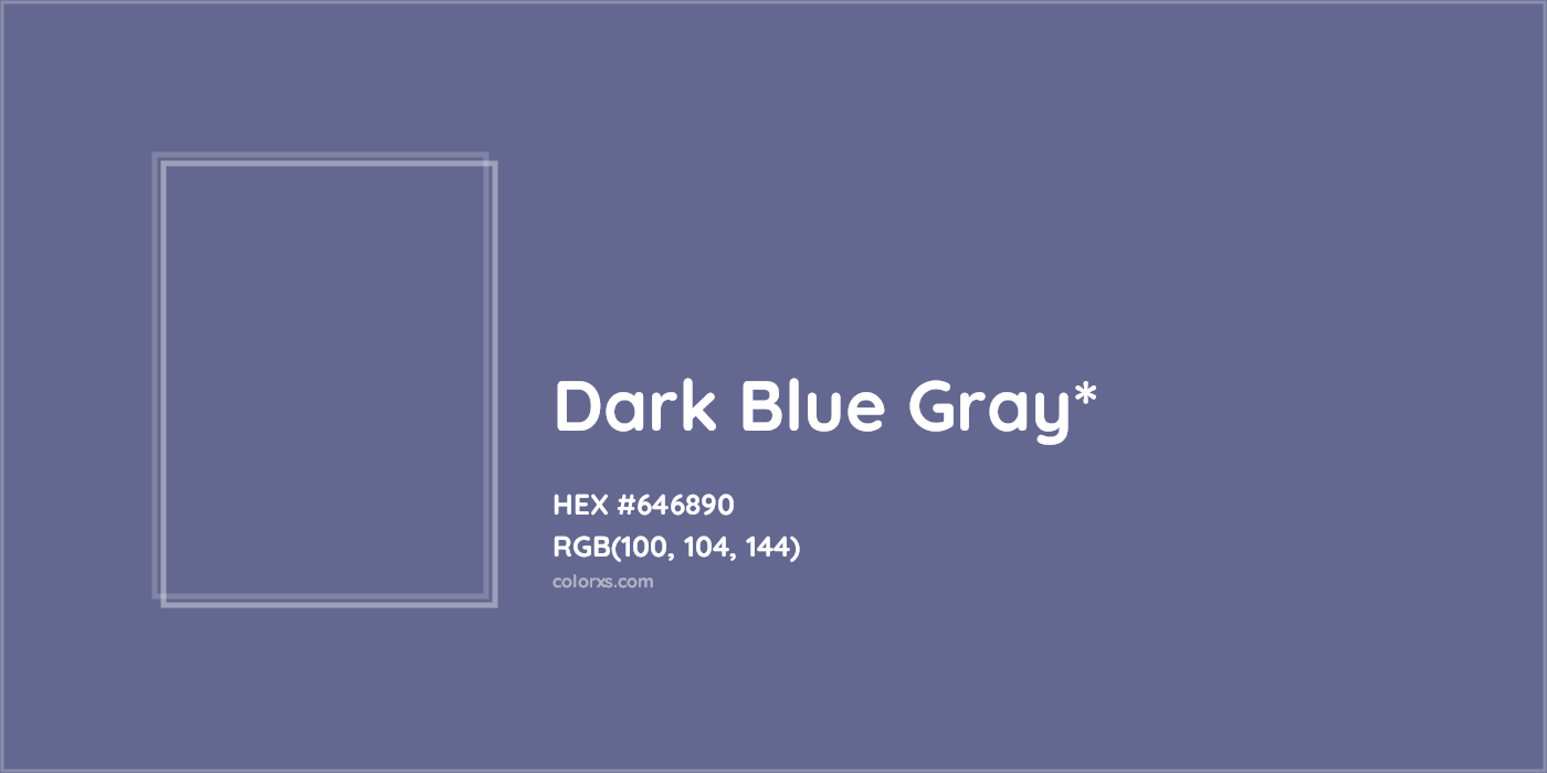 HEX #646890 Color Name, Color Code, Palettes, Similar Paints, Images