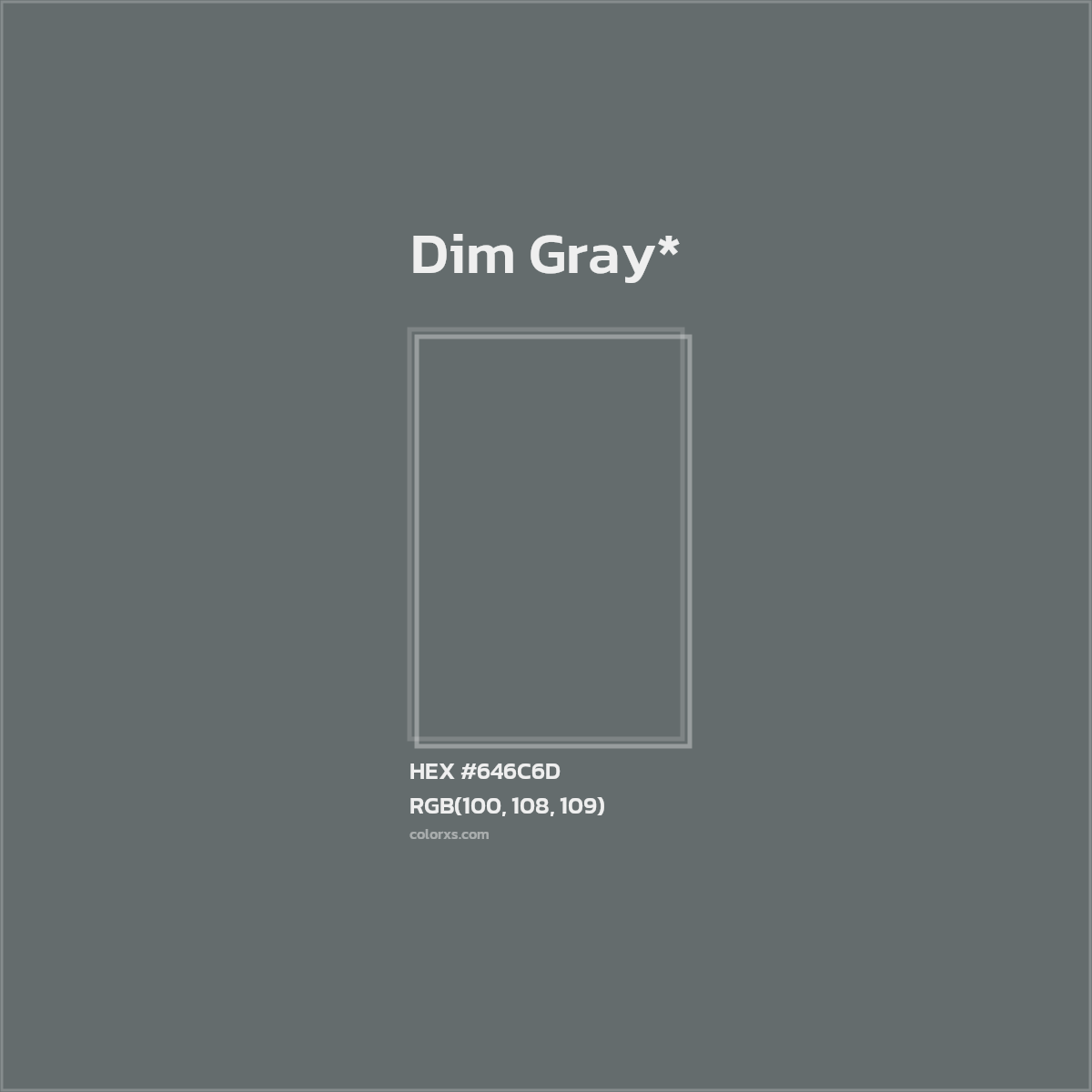#646C6D hex color. RGB, RYB, CMYK, HSL, HSV codes and color conversions. Matching color names, palettes, paints.