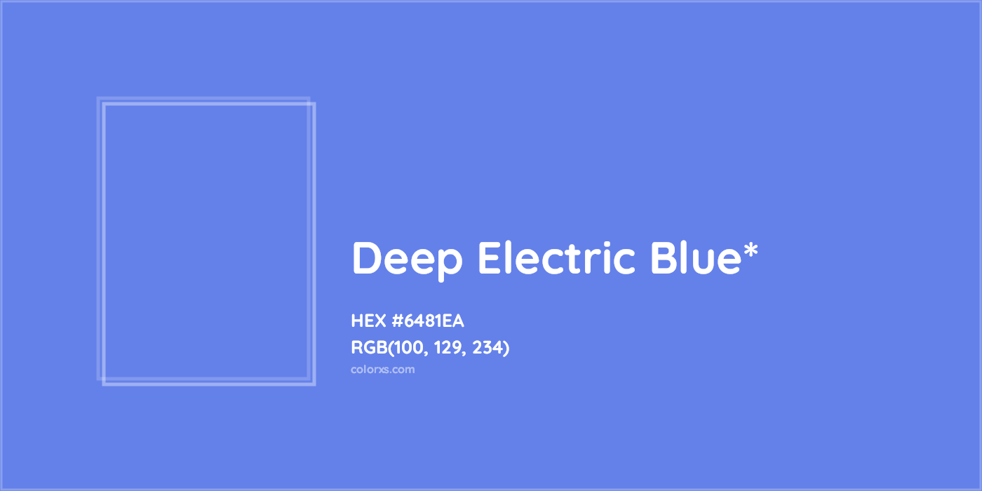 HEX #6481EA Color Name, Color Code, Palettes, Similar Paints, Images