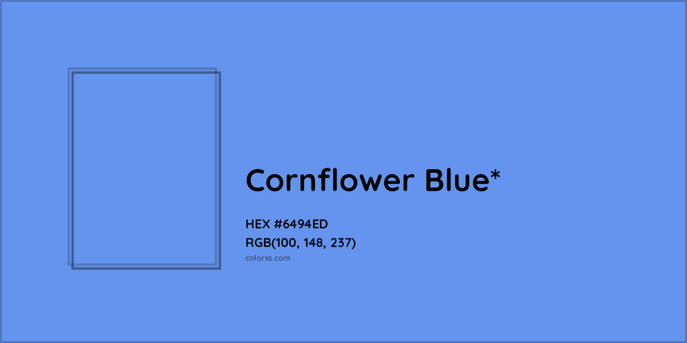 HEX #6494ED Color Name, Color Code, Palettes, Similar Paints, Images