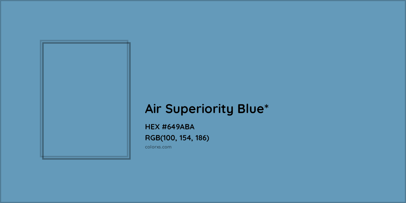HEX #649ABA Color Name, Color Code, Palettes, Similar Paints, Images