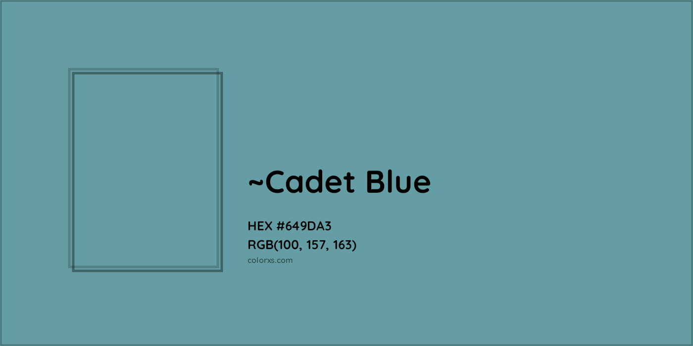 HEX #649DA3 Color Name, Color Code, Palettes, Similar Paints, Images