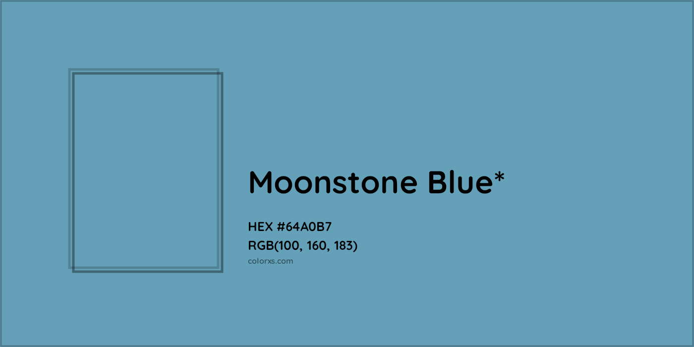 HEX #64A0B7 Color Name, Color Code, Palettes, Similar Paints, Images