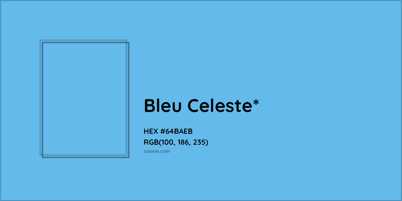 HEX #64BAEB Color Name, Color Code, Palettes, Similar Paints, Images