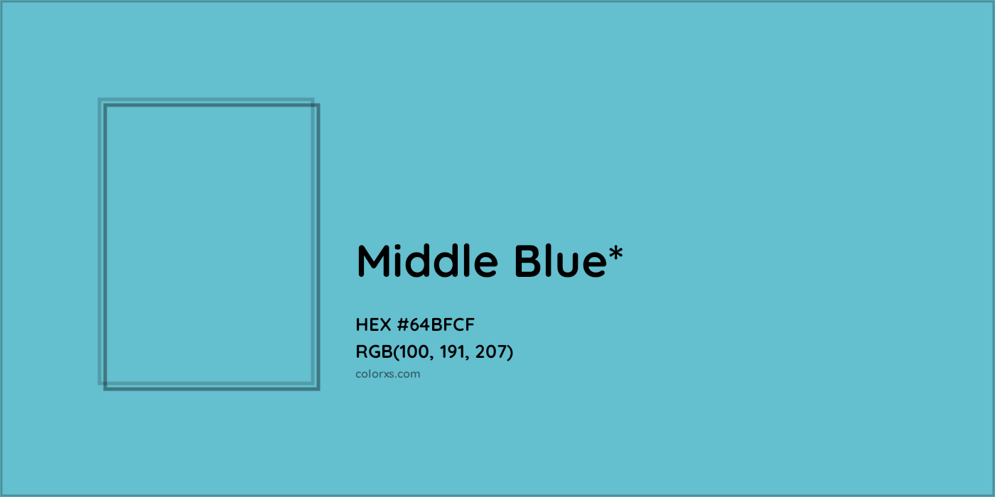 HEX #64BFCF Color Name, Color Code, Palettes, Similar Paints, Images