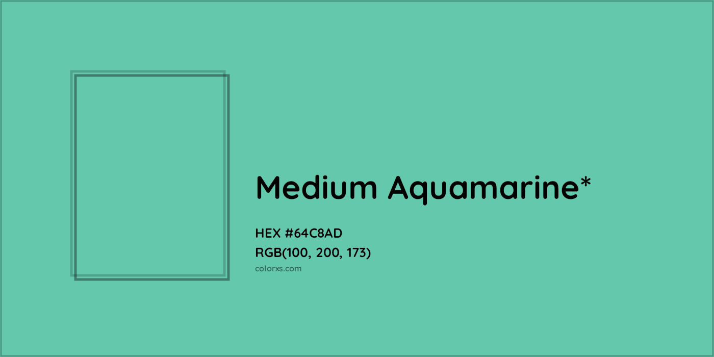 HEX #64C8AD Color Name, Color Code, Palettes, Similar Paints, Images