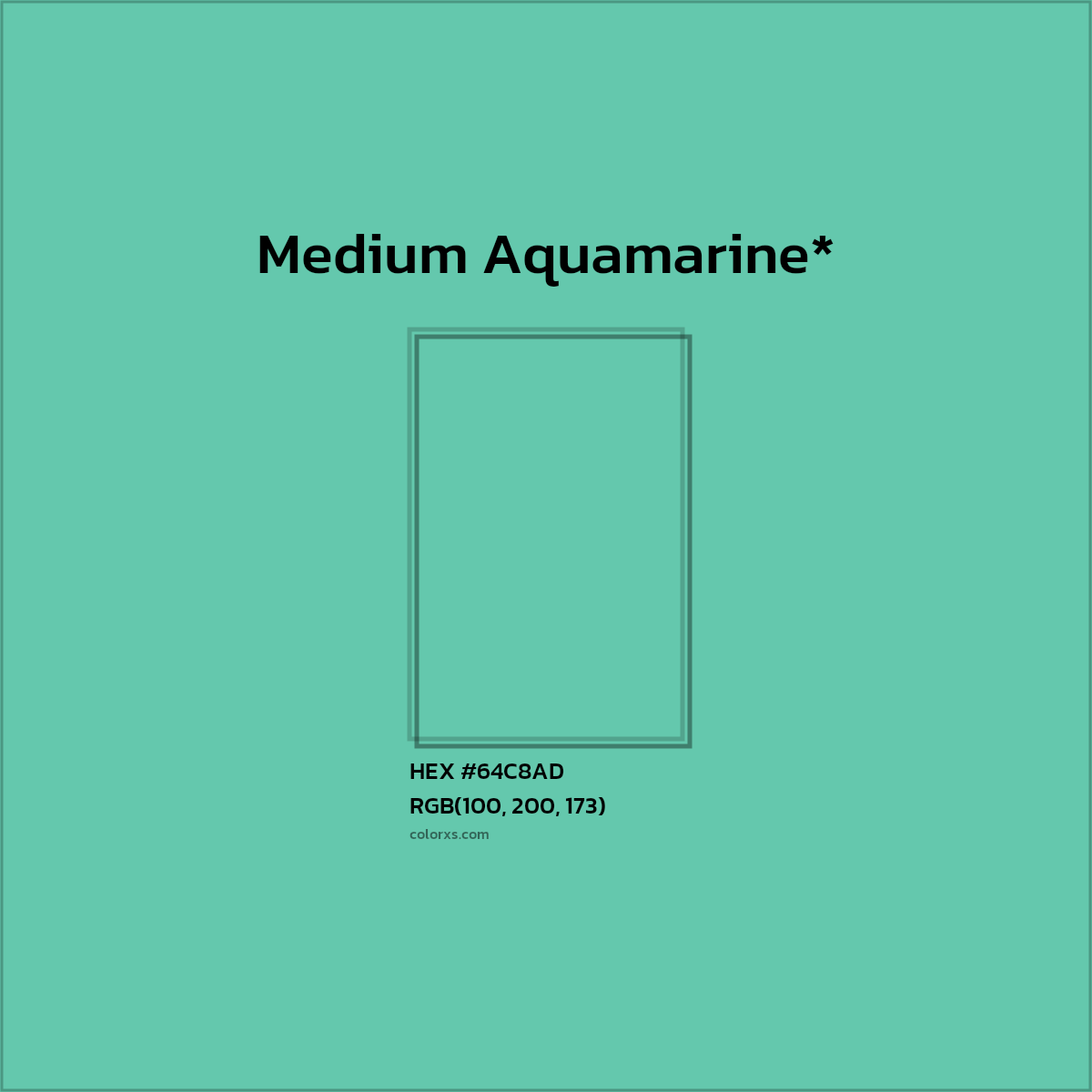 HEX #64C8AD Color Name, Color Code, Palettes, Similar Paints, Images