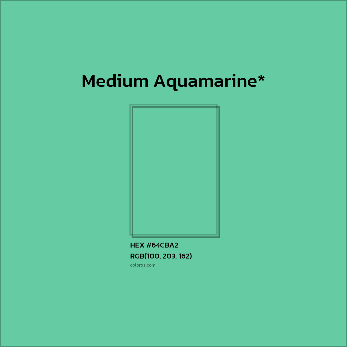 HEX #64CBA2 Color Name, Color Code, Palettes, Similar Paints, Images