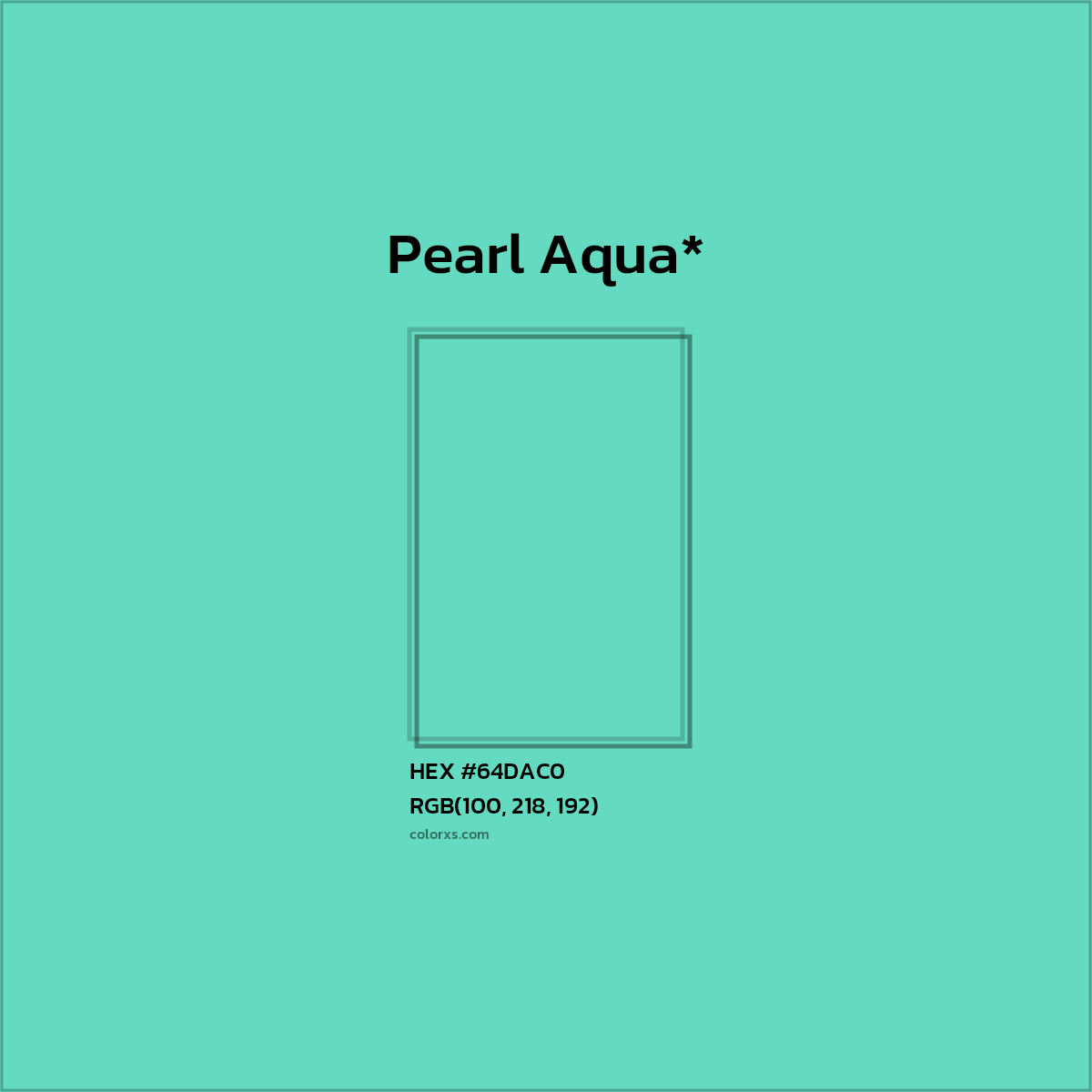 HEX #64DAC0 Color Name, Color Code, Palettes, Similar Paints, Images