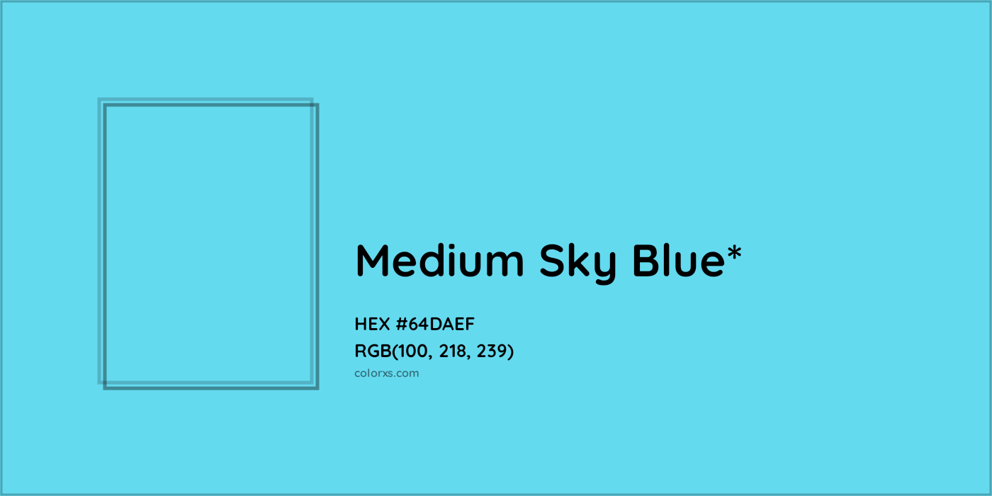 HEX #64DAEF Color Name, Color Code, Palettes, Similar Paints, Images
