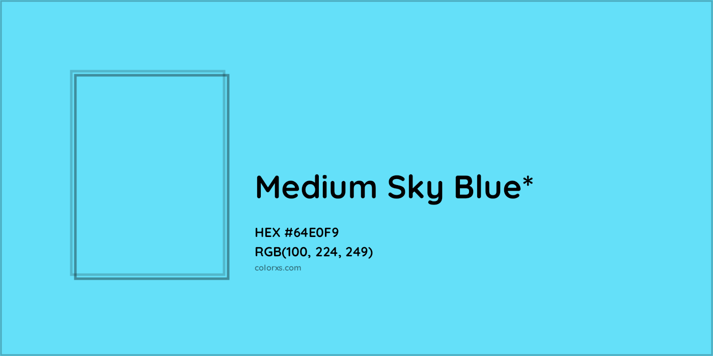 HEX #64E0F9 Color Name, Color Code, Palettes, Similar Paints, Images